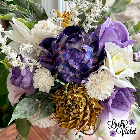 Purple Speckles Floral Arrangement
